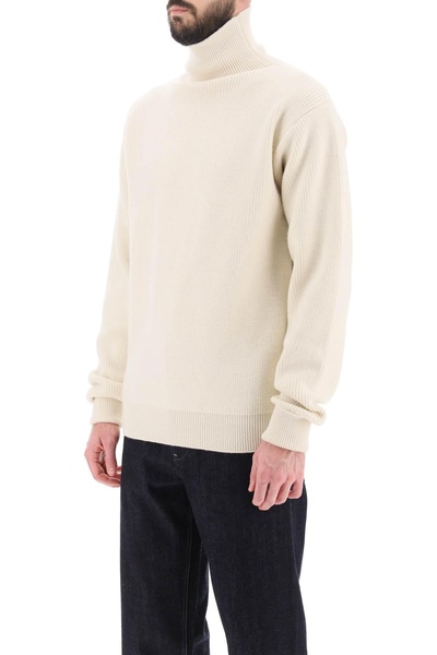 Jil Sander Side Zip High Neck Sweater