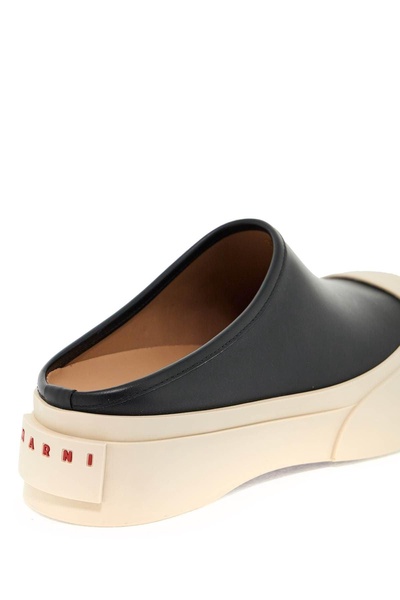 MARNI Chic Leather Flatform Clogs