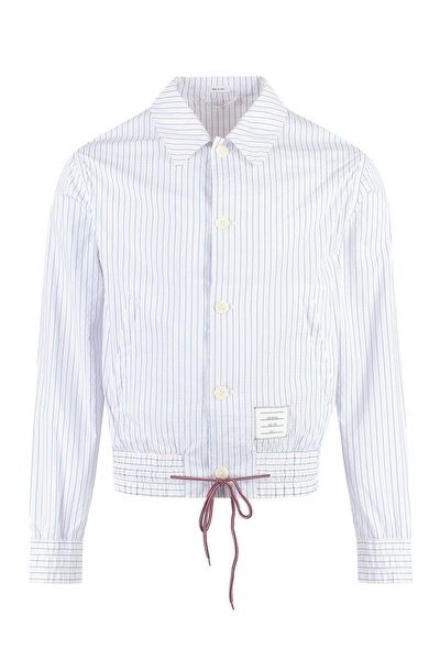 THOM BROWNE Men's Striped Techno Fabric Jacket for SS23