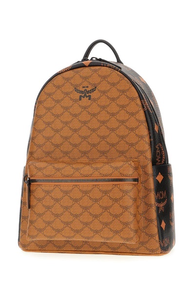 Printed Synthetic Leather Backpack