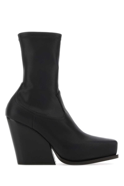 Black Alter Mat Cowboy Ankle Boots