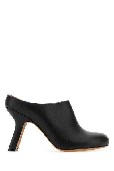 Loewe Woman Black Leather Terra Mules