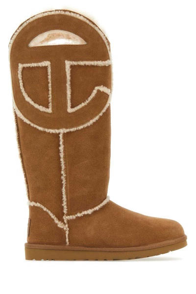 Biscuit Suede Ugg X Telfar Logo Boots