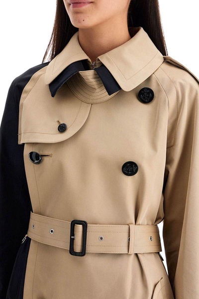 two-tone trench coat 