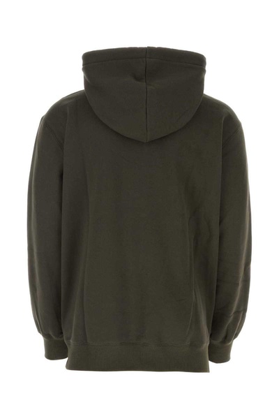 Lanvin Man Dark Green Cotton Oversize Sweatshirt