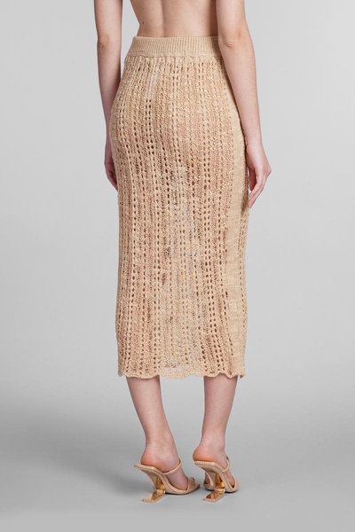 Dawson Skirt In Beige Wool