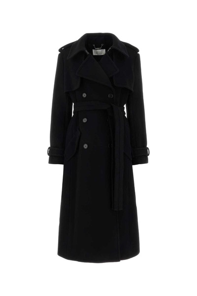 double-breasted trench coat