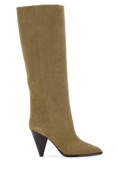 Isabel Marant Woman Khakhi Suede Slouchy B Boots