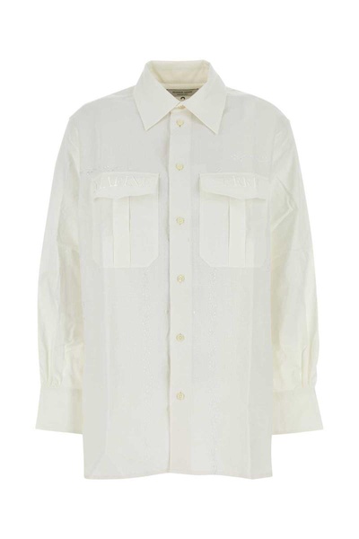 Marine Serre Woman White Cotton Shirt