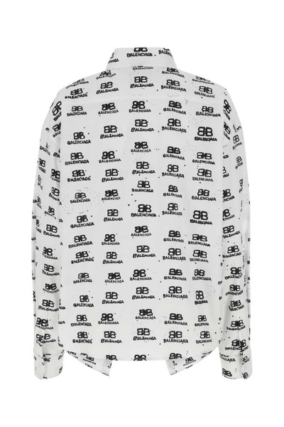 Balenciaga Woman Printed Poplin Shirt