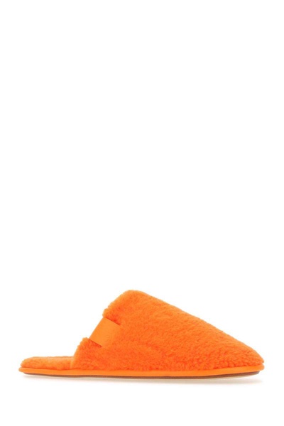 Loewe Man Fluo Orange Pile Slippers