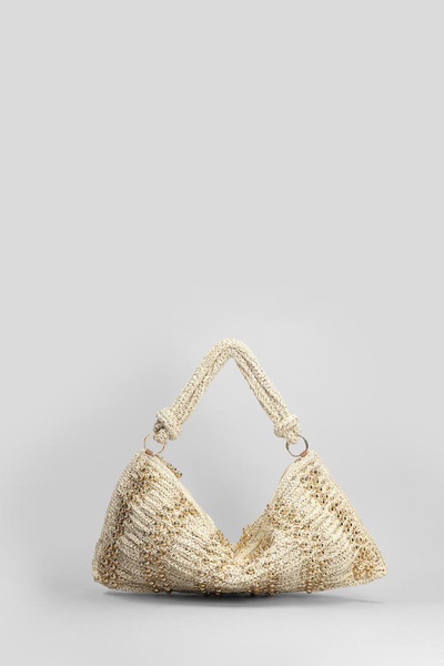 Hera Hand Bag In Beige Raffia