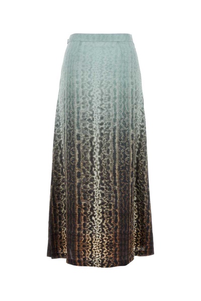 Fendi Woman Printed Silk Skirt