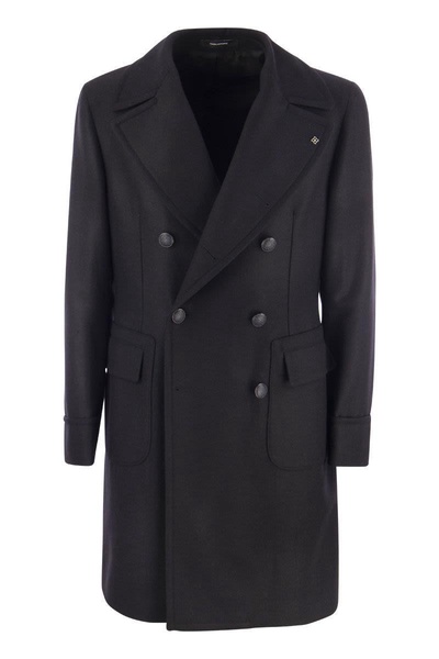 Tagliatore Wool And Cashmere Double-Breasted Coat