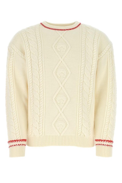 Ivory Wool Oversize Sweater