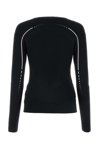 Prada Long-Sleeved Crewneck Knitted Top