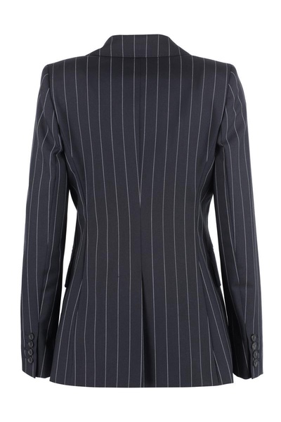 Max Mara Galosce Wool Pinstripe Blazer