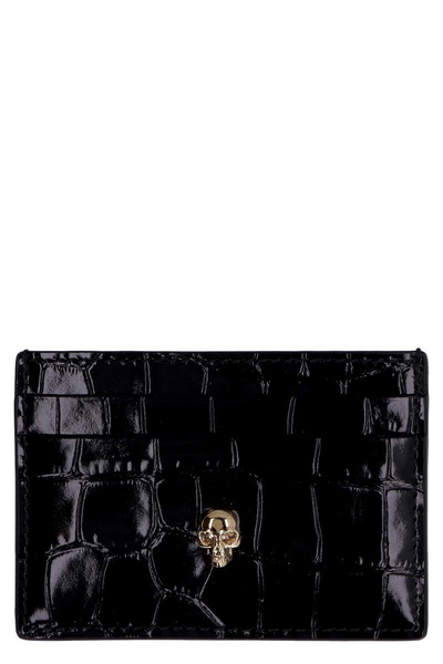 Alexander McQueen Printed Leather Card Holder