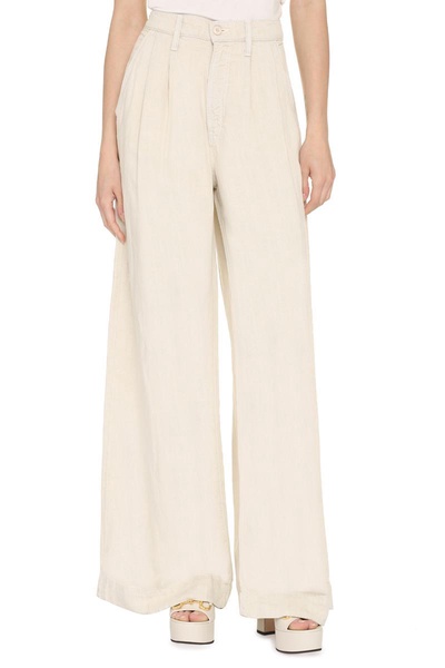 Mother Pouty Prep Heel High-Rise Trousers