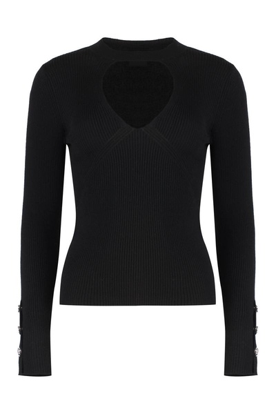 Pinko Rabbocco Knitted Wool-Blend Top