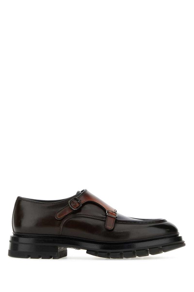 Santoni Man Multicolor Leather Loafers