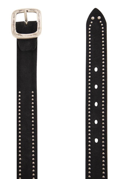 Alberto Luti Studded Leather Belt