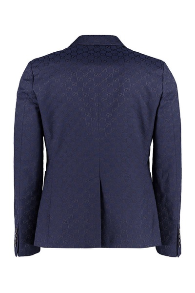 Gucci Ophidia GG Jacquard Long-Sleeved Blazer