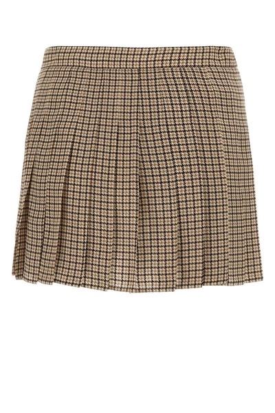 Prada Button-Up Mini Skirt