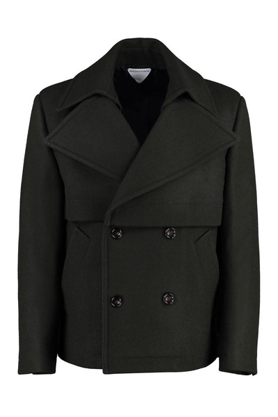 Bottega Veneta Double-Breasted Wool Coat