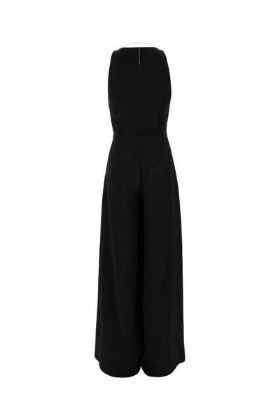 Black Acetate Blend Jumpsuit