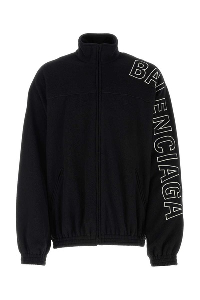 Balenciaga Man Black Pile Oversize Sweatshirt