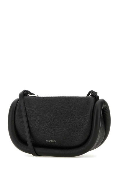 Jw Anderson Woman Black Leather The Bumper 12 Crossbody Bag