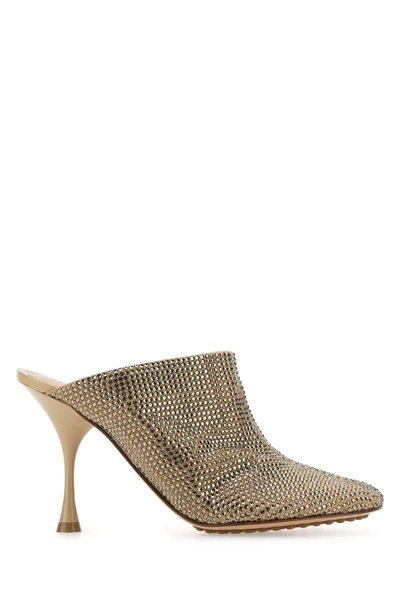 Bottega Veneta Woman Embellished Suede Sparkle Dot Sock Mules