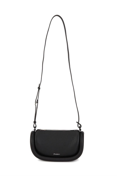 Jw Anderson Woman Black Leather The Bumper 12 Crossbody Bag