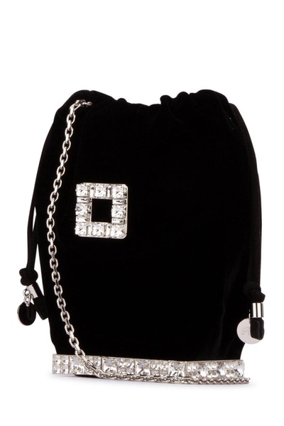 Roger Vivier Embellished Drawstring Mini Bucket Bag