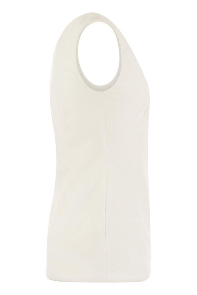 Sportmax Fico - Sleeveless Crepe Jersey Top