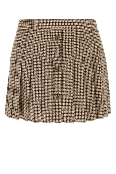 Prada Button-Up Mini Skirt