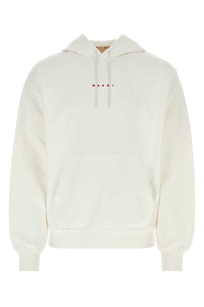 Marni Man Ivory Cotton Sweatshirt