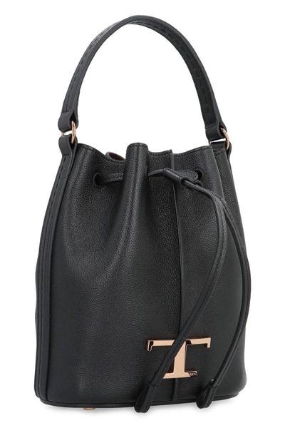 T Timeless Leather Bucket Bag