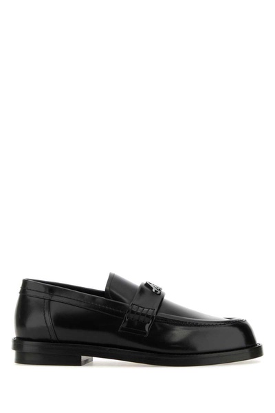 Black Leather Loafers