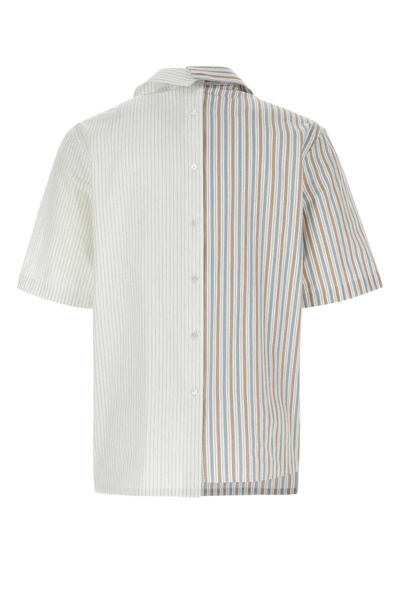 Lanvin Man Embroidered Poplin Shirt