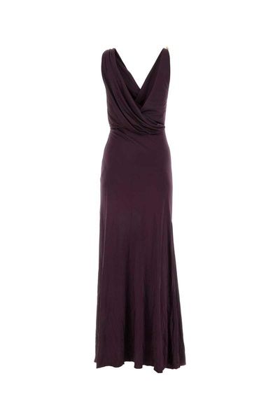 Lanvin Woman Grape Viscose Long Dress