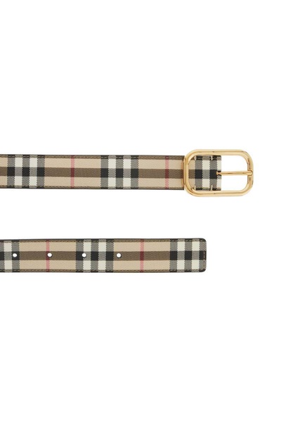 Burberry Ered Fabric Belt With Coating Women