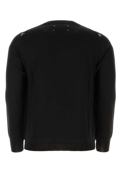 Maison Margiela Man Black Wool Blend Sweater