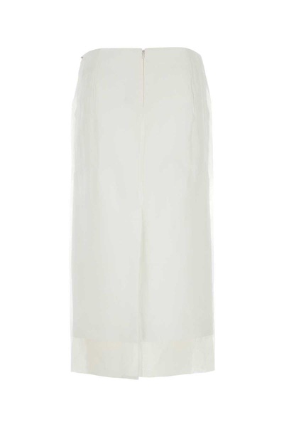 White Silk Aceti1234 Skirt