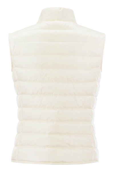 MONCLER 24FW Women's Light Pink Outer Vest for Fashionable Layering