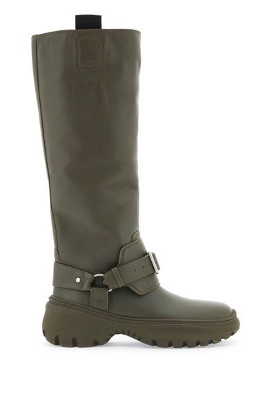 Equestrian-Style Leather Riding Boots