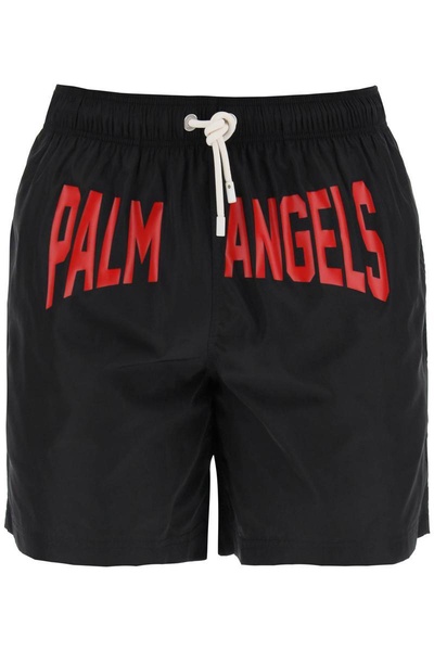 Palm Angels "Sea Bermuda Shorts With Logo Print