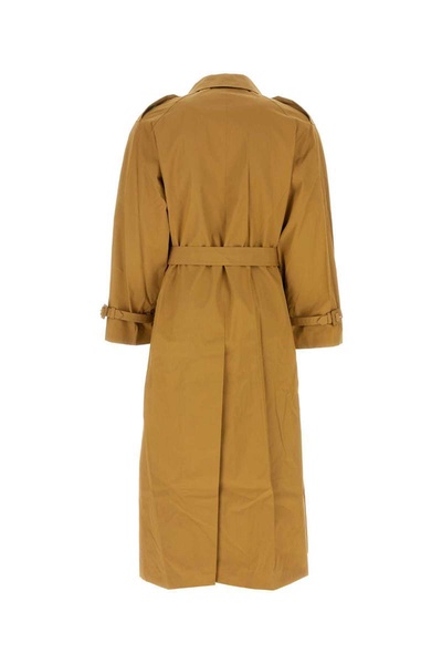 Vetements Unisex Camel Cotton Oversize Trench Coat