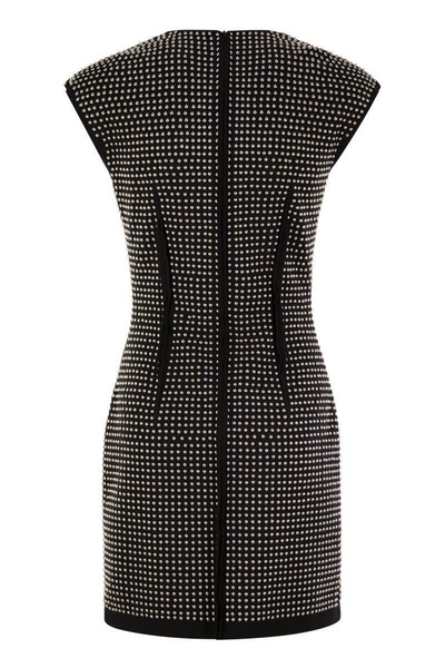 Sportmax Volante - Crew-Neck Dress With Micro Studs